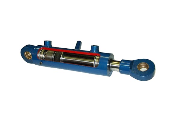 Hydraulic locking cylinder with mechanical lock